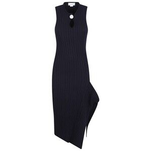 Stella Mccartney Ribbed Midi Dress With Keyhole Cutout - NWT